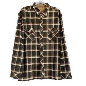Kühl Mountain Grown Long Sleeve Plaid Shirt Pearl Buttons Snap Mens Size XL